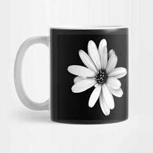 Black and White Flower Mug